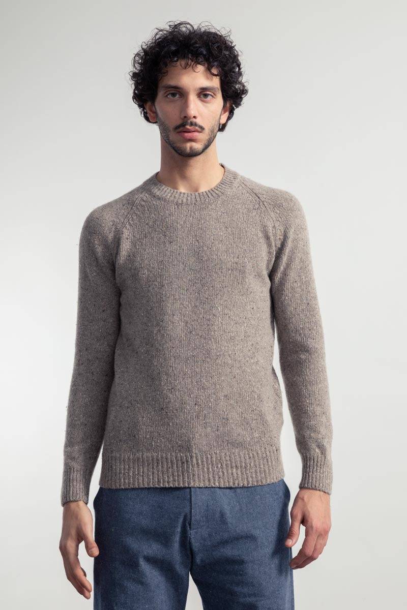 Rifò ALFREDO Maglia Girocollo Unisex Cashmere Rigenerato Promozione Limitata