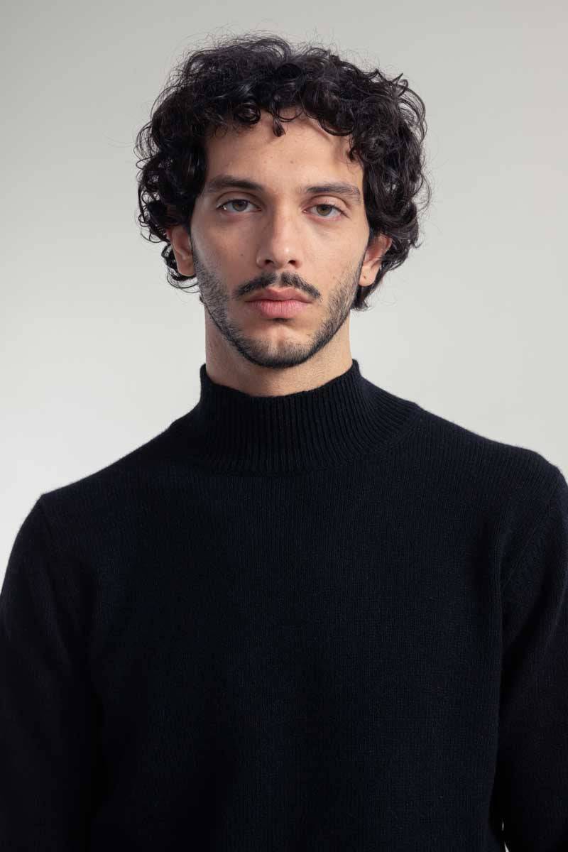 Rifò CLEMENTE Maglia Collo Alto Uomo Cashmere Rigenerato Sottocosto