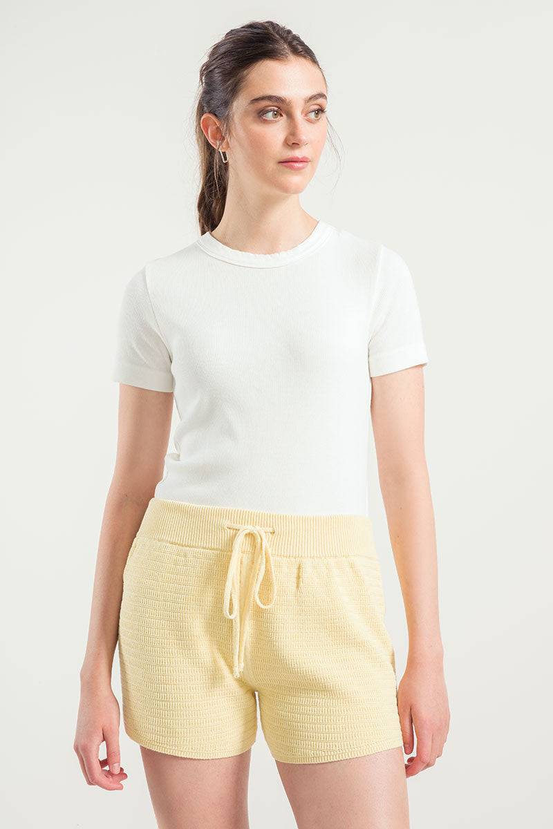 Rifò STELLA Shorts in Maglia Donna Cotone Rigenerato Convenienza