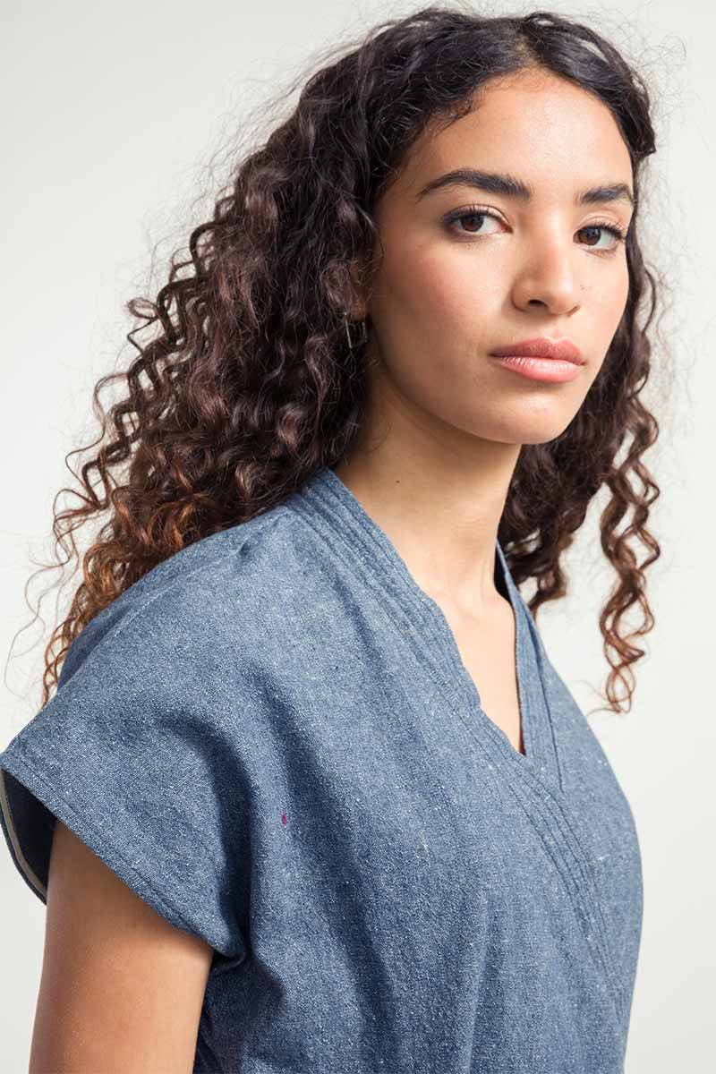 Rifò CLOE Abito Jeans Rigenerato Outlet