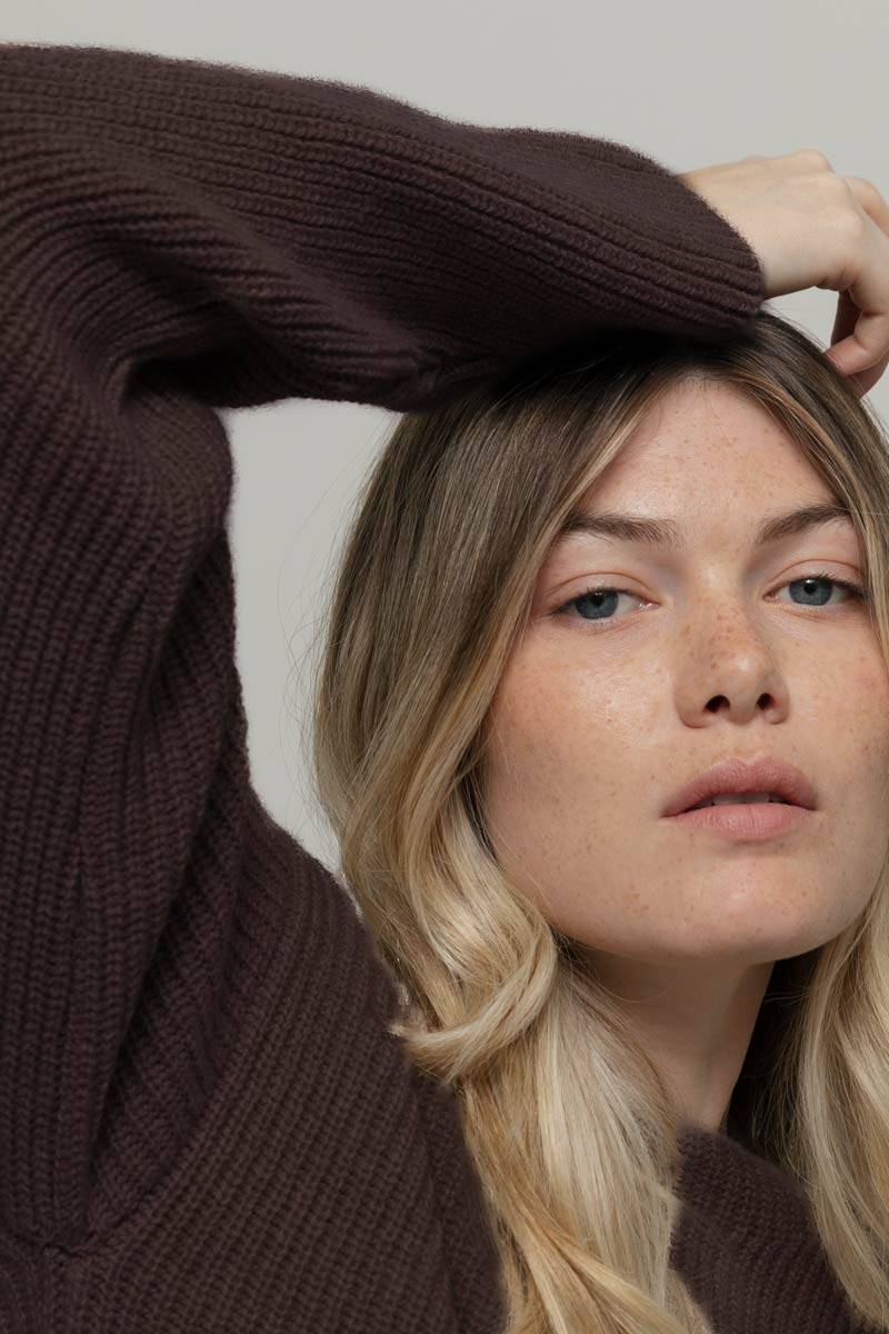 Rifò MELISSA Maglia Girocollo Donna Cashmere Rigenerato Vendita Economica