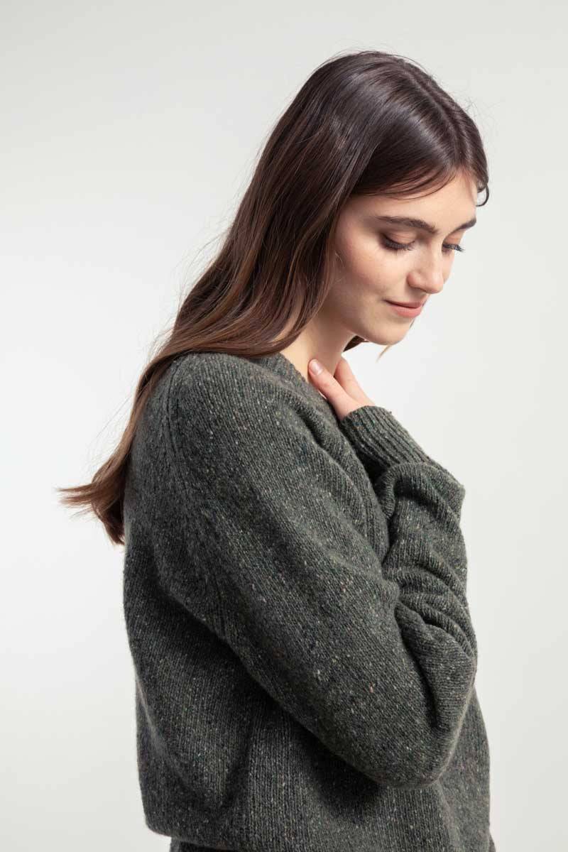 Rifò ALFREDO Maglia Girocollo Unisex Cashmere Rigenerato Saldi Di Fabbrica