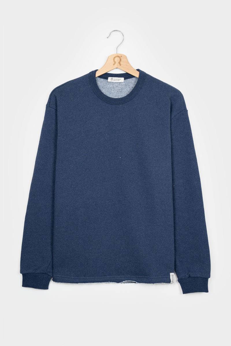 Rifò RAFAEL Felpa Uomo Cotone Jeans Rigenerato Italy