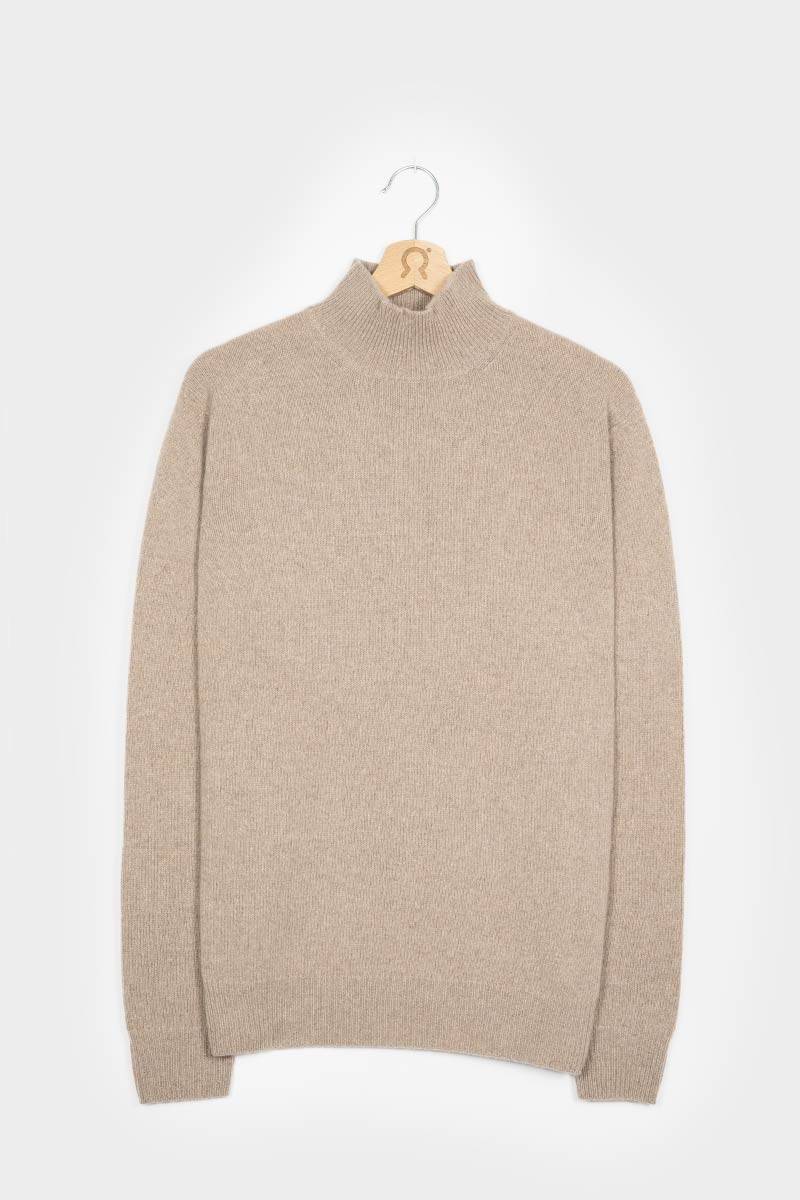 Rifò CLEMENTE Maglia Collo Alto Uomo Cashmere Rigenerato Vendita