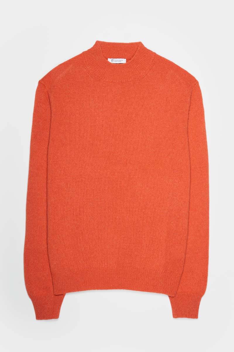 Rifò CLEMENTE Maglia Collo Alto Uomo Cashmere Rigenerato Spedizione Gratuita