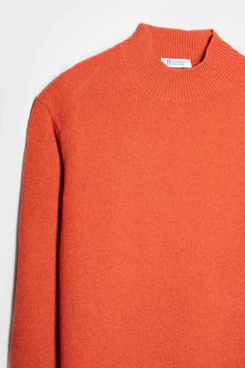 Rifò CLEMENTE Maglia Collo Alto Uomo Cashmere Rigenerato Spedizione Gratuita