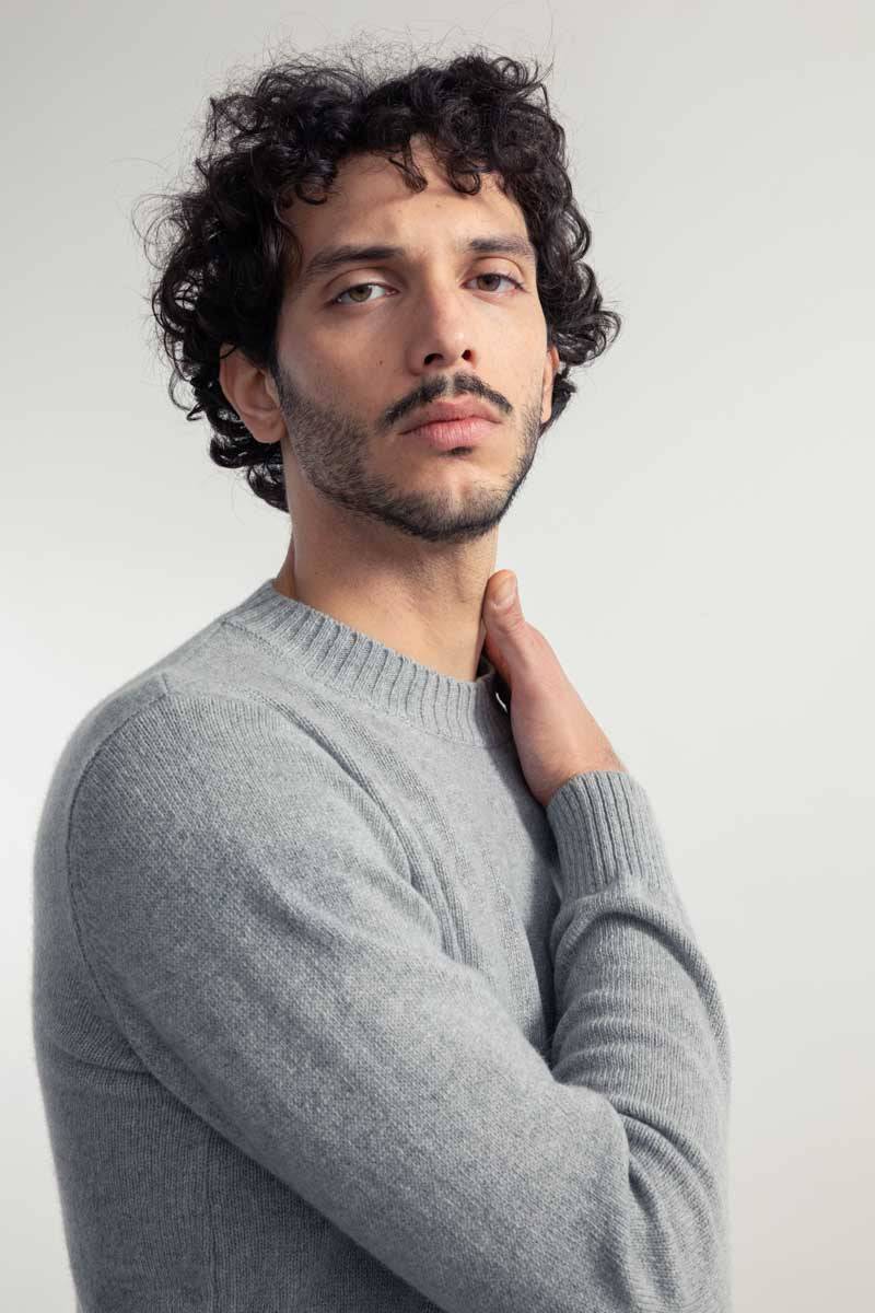 Rifò FERRUCCIO Maglia Uomo Lana Rigenerata Pezzi Unici