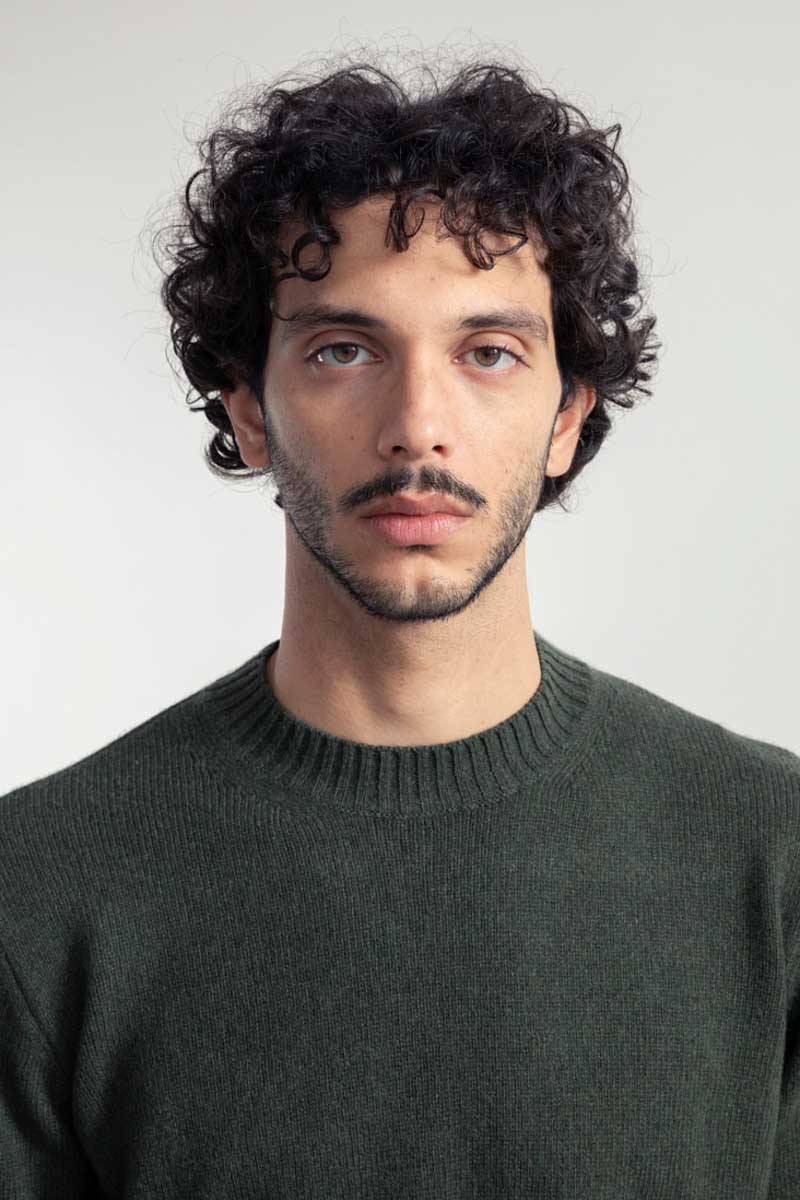 Rifò FERRUCCIO Maglia Uomo Lana Rigenerata Qualità Garantita