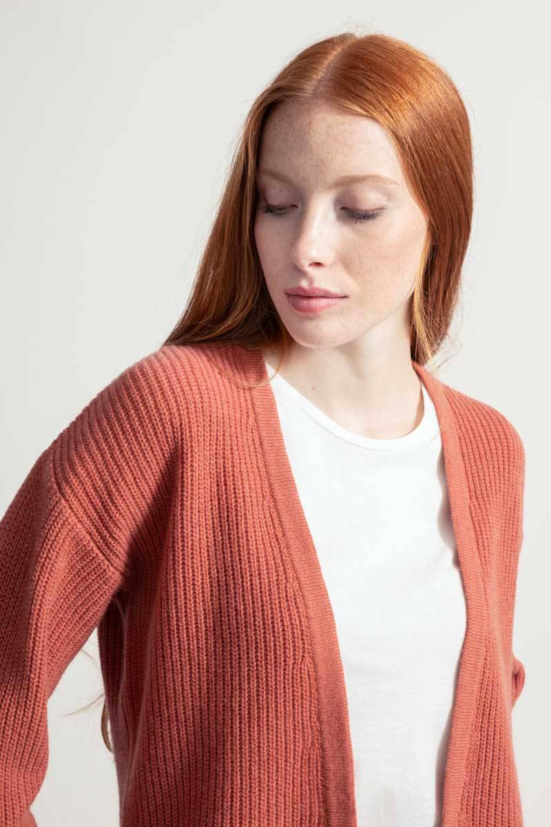 Rifò MARGHERITA Cardigan Donna Cashmere Rigenerato Sottocosto