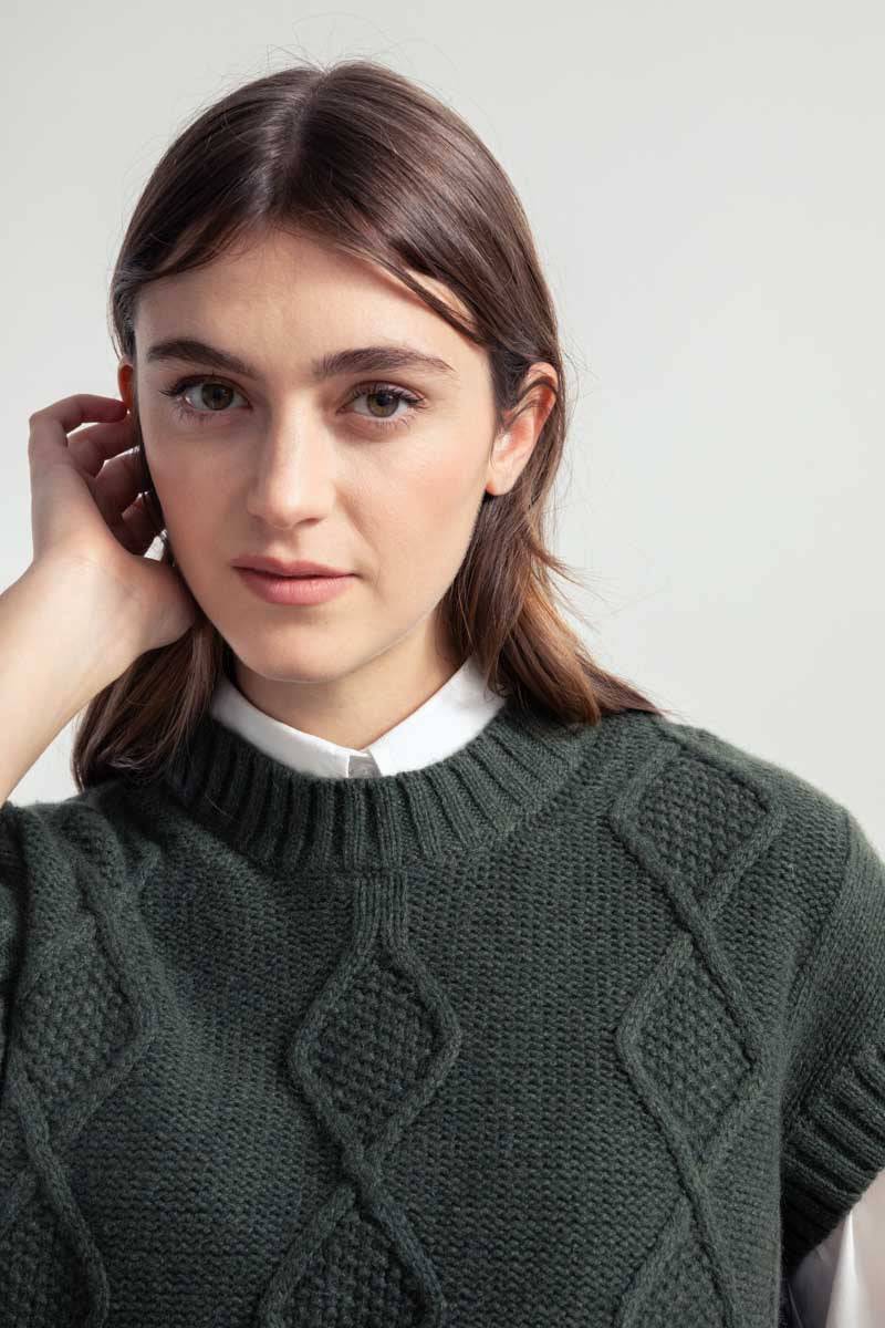 Rifò NORMA Gilet Donna Lana Rigenerata Novità