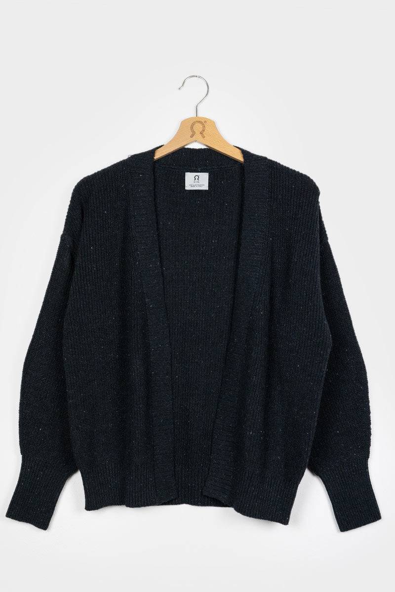 Rifò CARA Cardigan Donna Cotone Jeans Rigenerato Italy