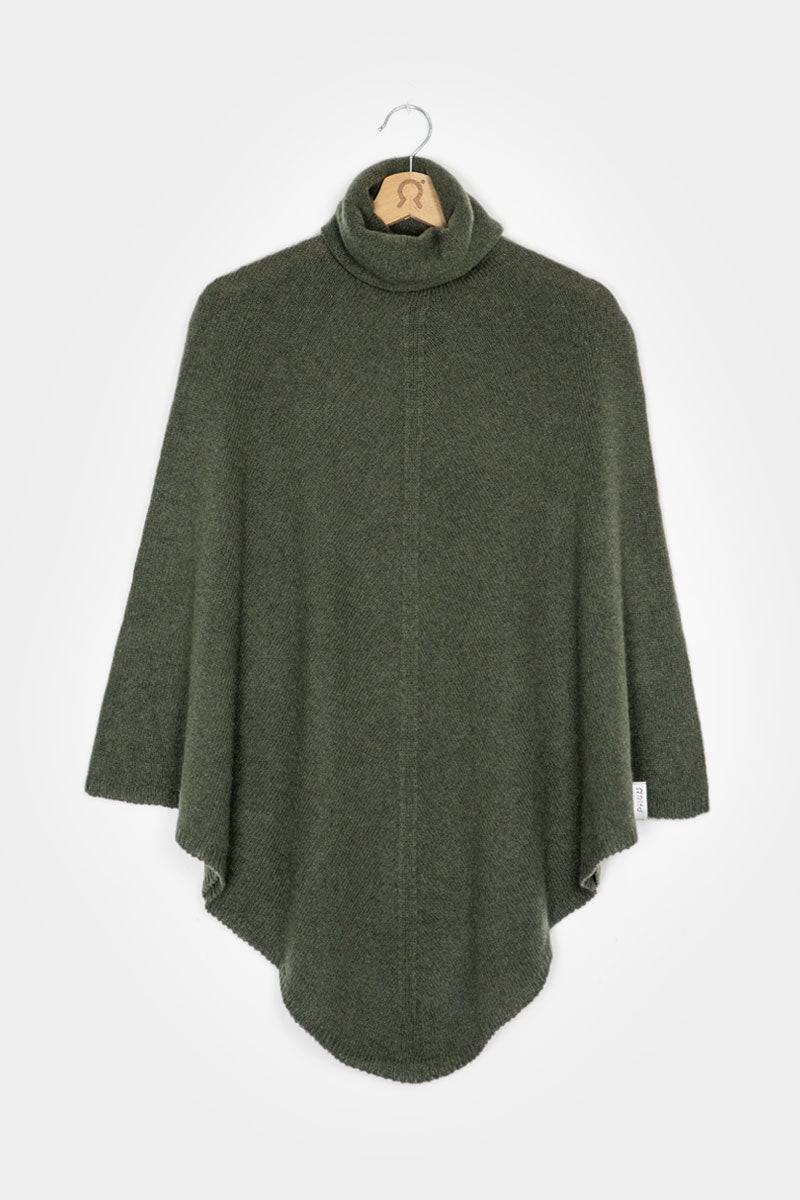 Rifò ELISABETTA Poncho Donna Cashmere Rigenerato Qualità