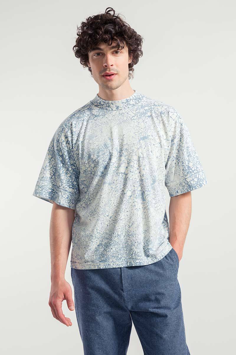 Rifò RAKU T-Shirt Oversize Unisex Cotone Rigenerato Pezzi Unici