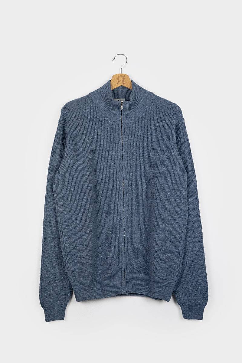 Rifò DUCCIO Cardigan Uomo Cotone Jeans Rigenerato Acquista Ora