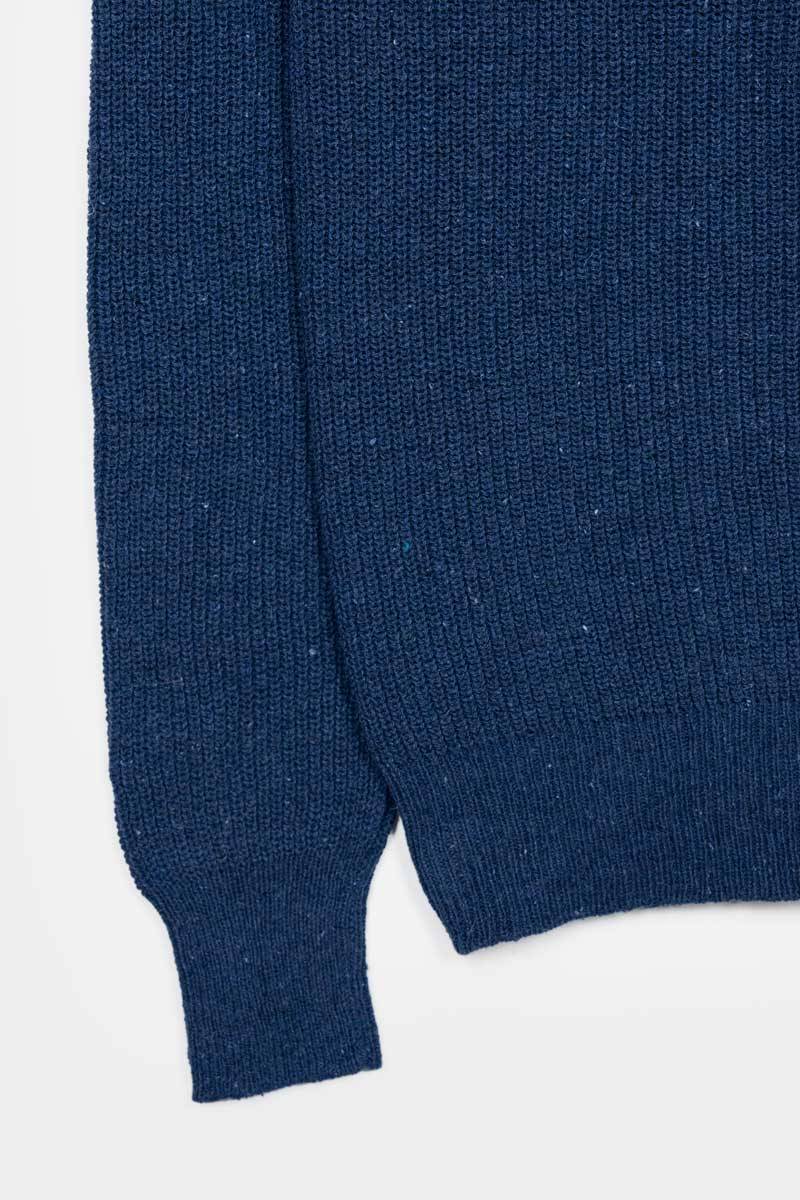 Rifò VITTORIO Maglia Girocollo Uomo Cotone Jeans Rigenerato Promozione Limitata