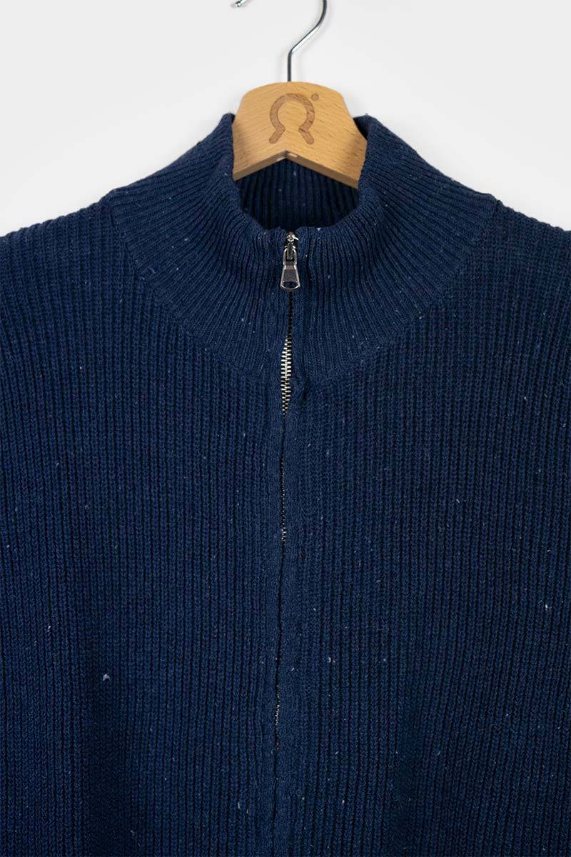 Rifò DUCCIO Cardigan Uomo Cotone Jeans Rigenerato Sottocosto