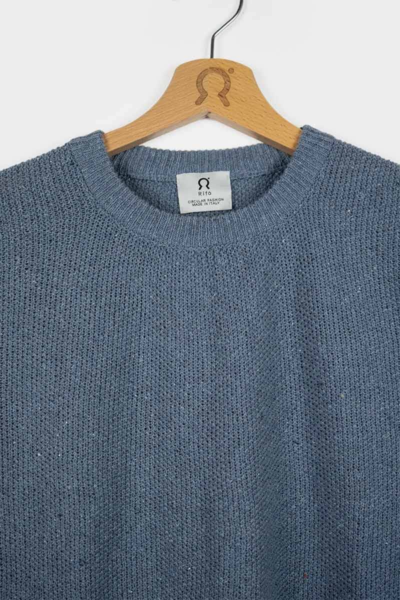 Rifò GINO Maglia Uomo Cotone Jeans rigenerato Novità
