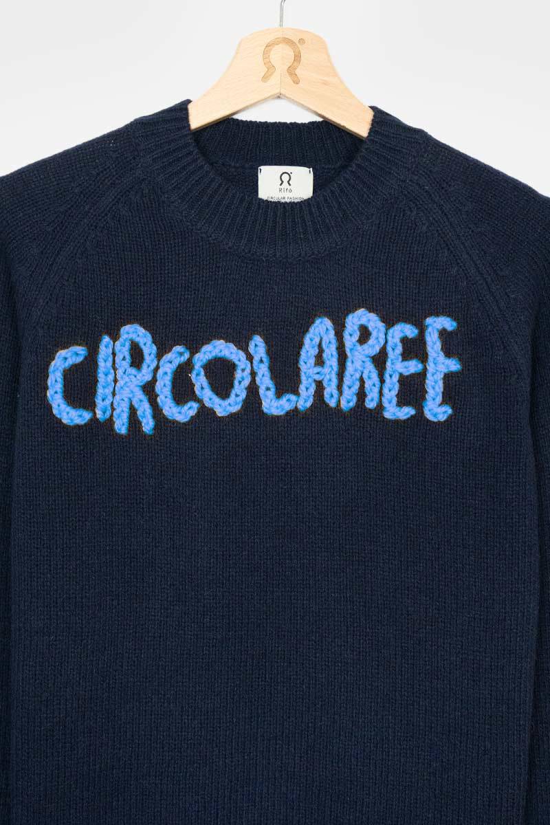Rifò Maglia Unisex Cashmere Rigenerato Rifò x Almeno Nevicasse Sconto