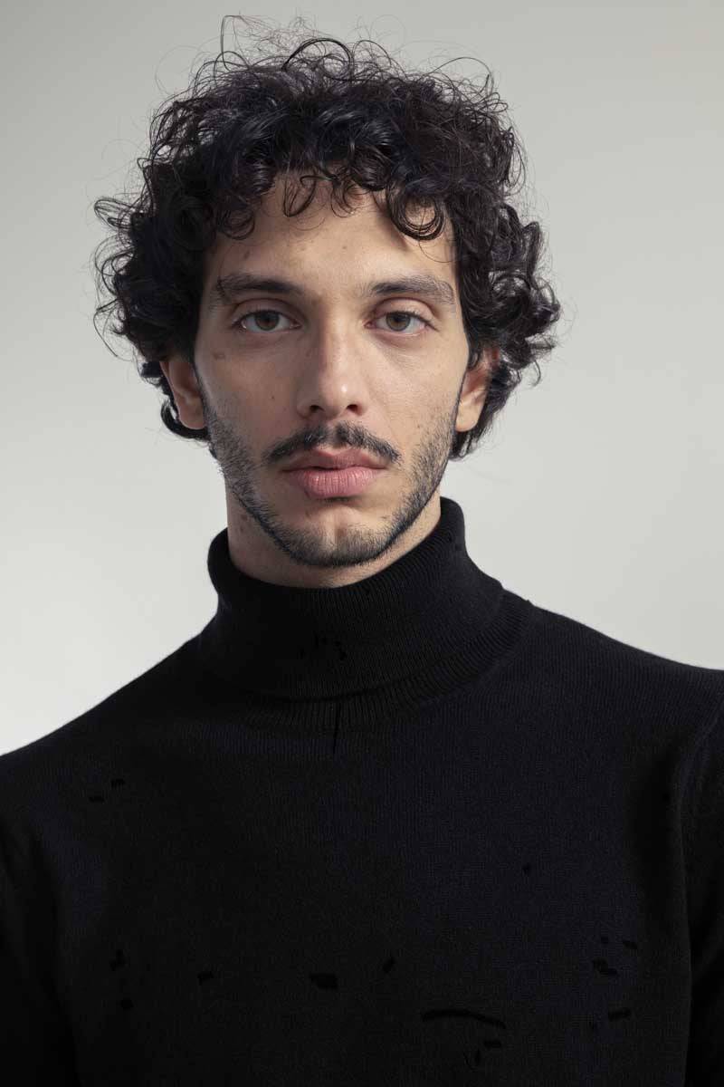Rifò ALBERTO Maglia Collo Alto Uomo Cashmere Rigenerato Hotsell