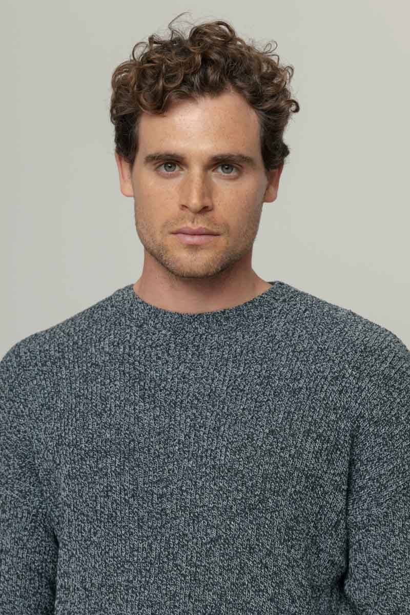 Rifò COSIMO Maglia Uomo Cotone Jeans Rigenerato Vendita Economica