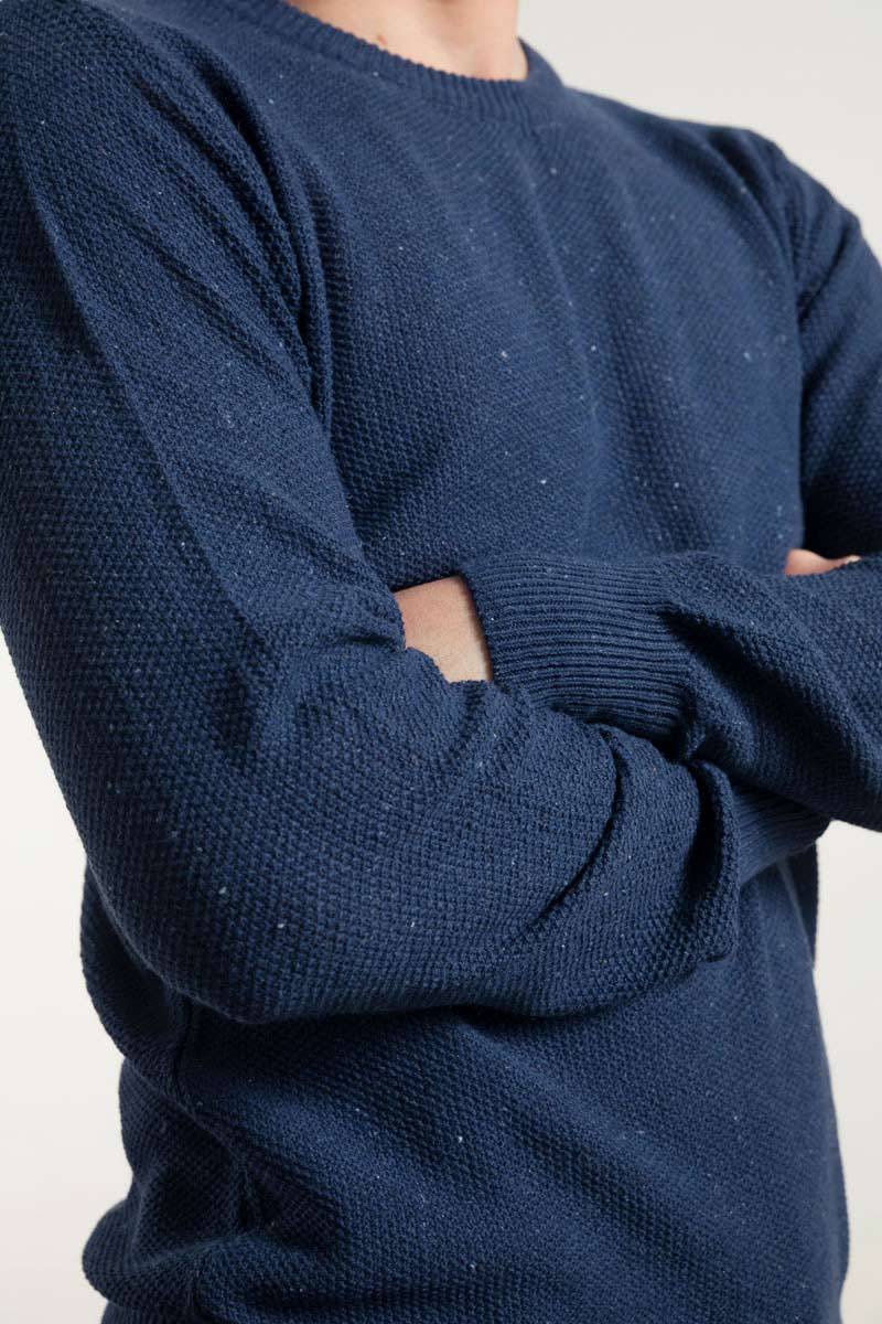 Rifò GINO Maglia Uomo Cotone Jeans rigenerato Offerta per la Festa della Mamma