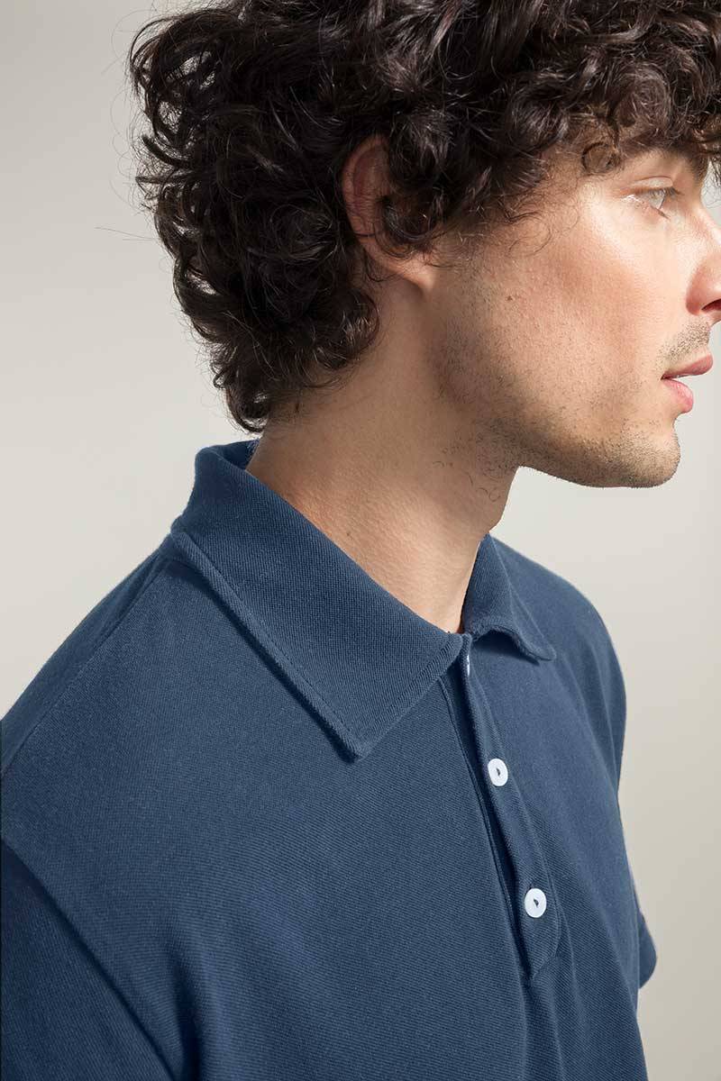 Rifò RICCARDO Maglia Polo Uomo Cotone Rigenerato Italy