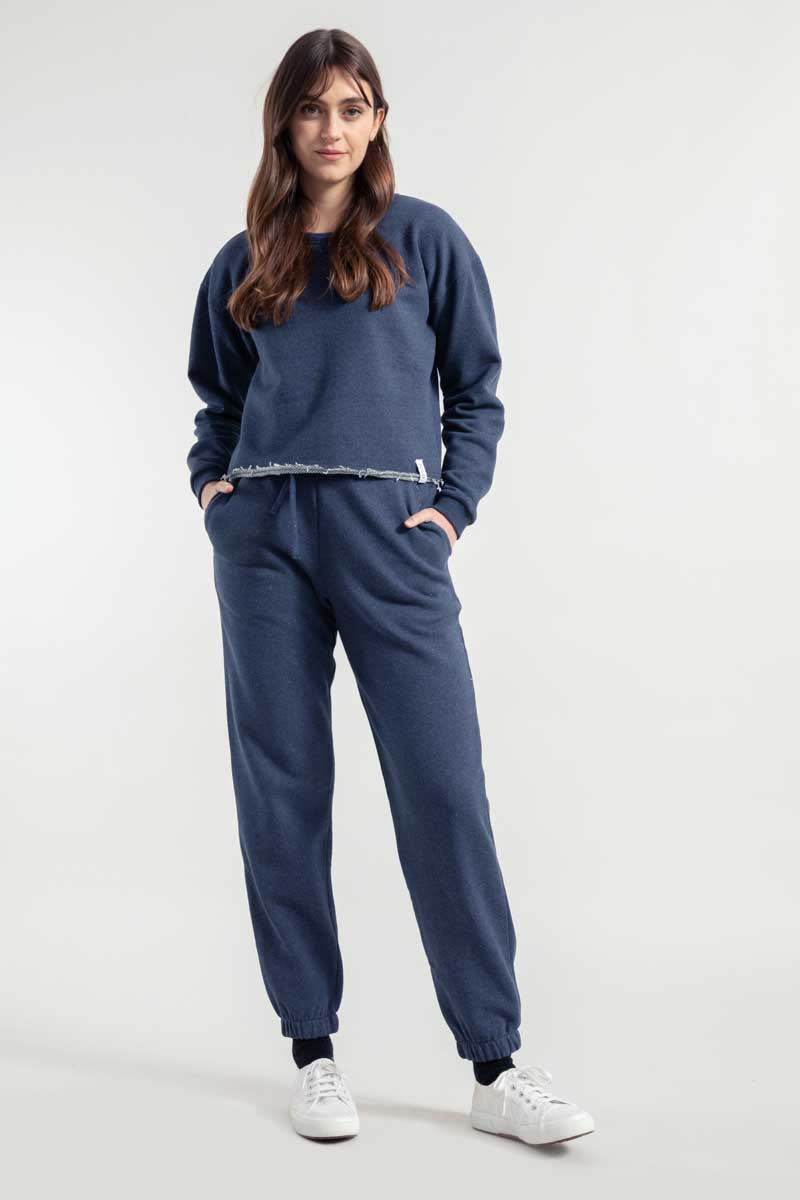 Rifò MONICA Joggers Donna Cotone Jeans Rigenerato Italia