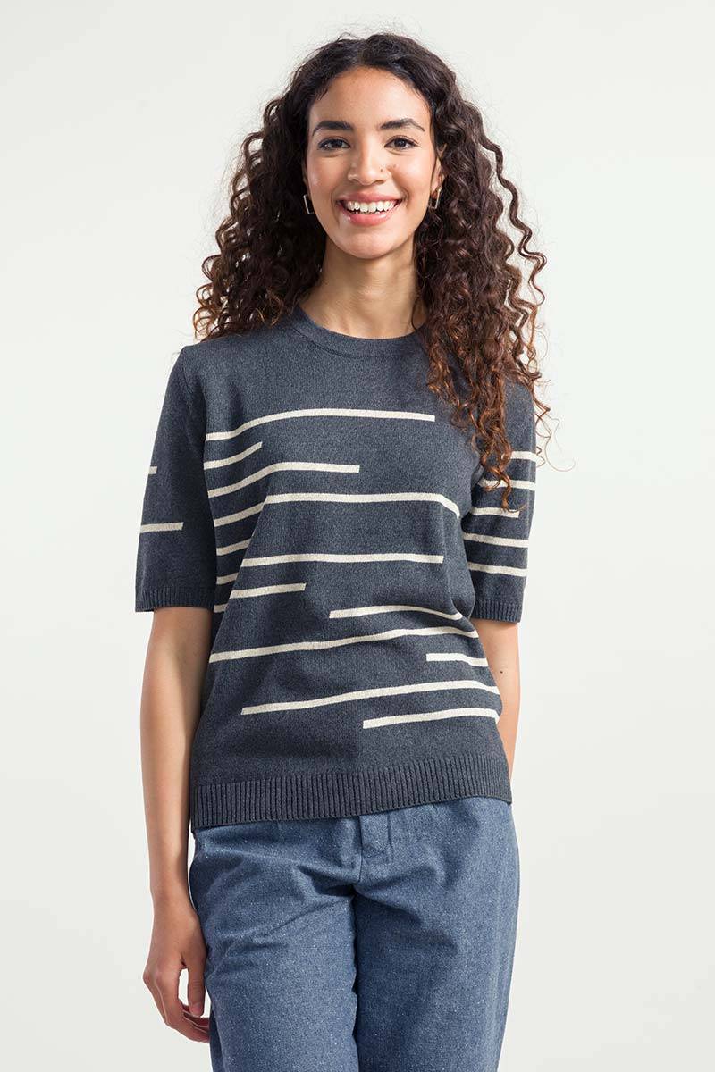 Rifò CLIO Maglia Donna Righe Cotone Rigenerato Negozi Online