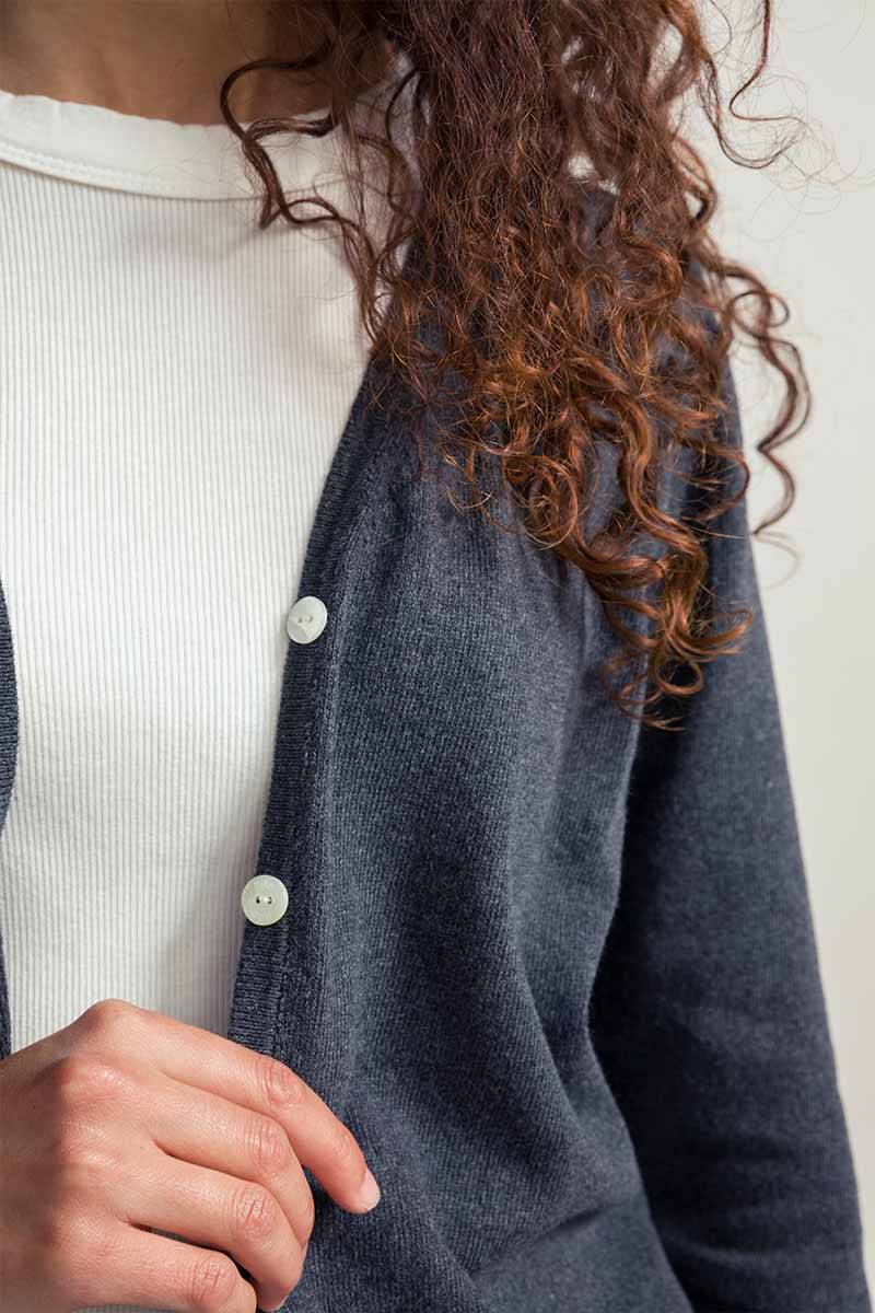 Rifò LUCIA Cardigan Donna Cotone Rigenerato Consegna Veloce
