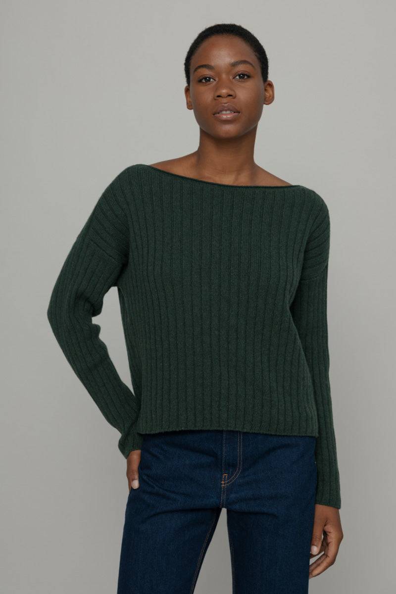 Rifò LUCE Maglia Scollo a Barca Donna Cashmere Rigenerato Offerta