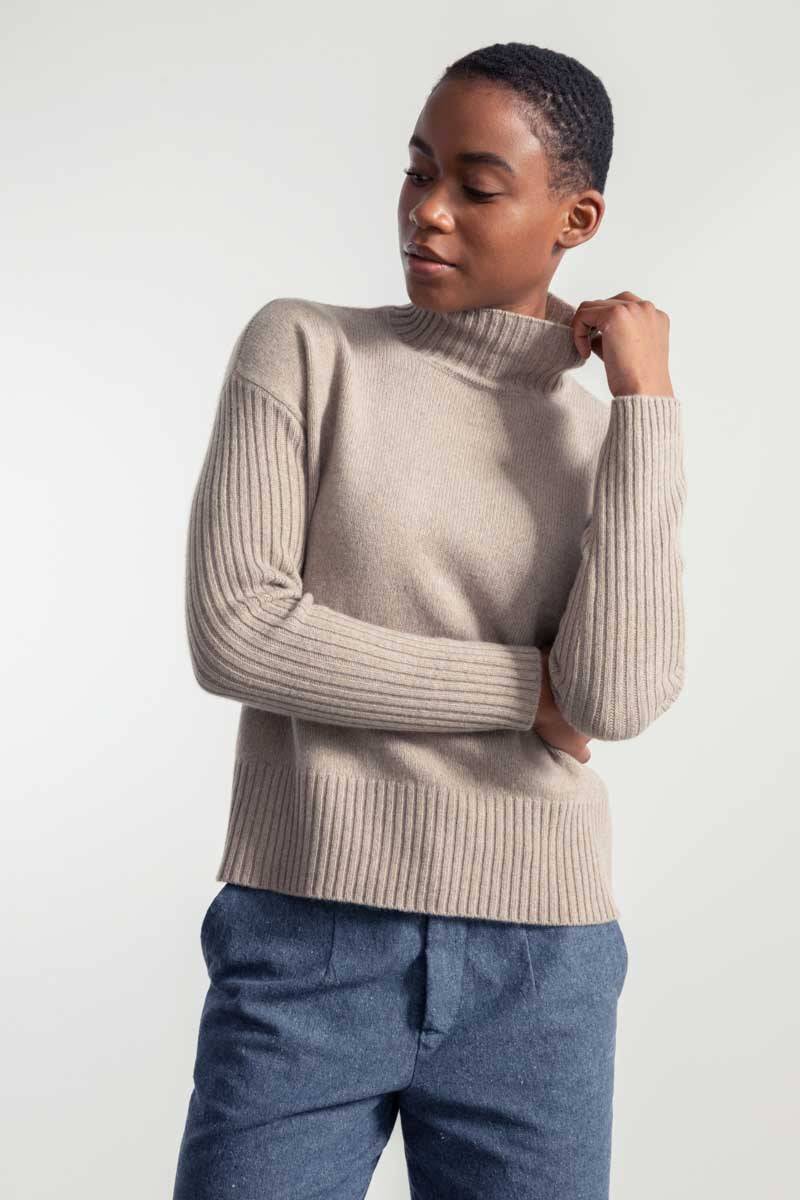 Rifò ERMINIA Maglia Donna Cashmere Rigenerato
