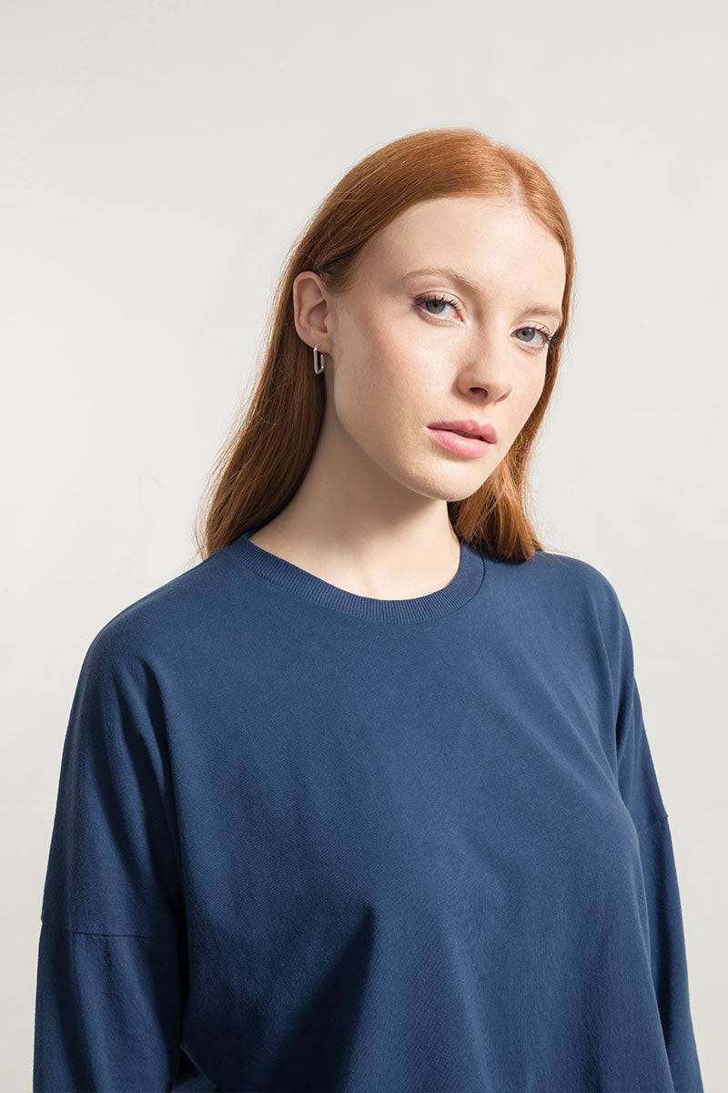 Rifò ZOE Maglia Maniche Lunghe Donna Cotone Rigenerato Nuova