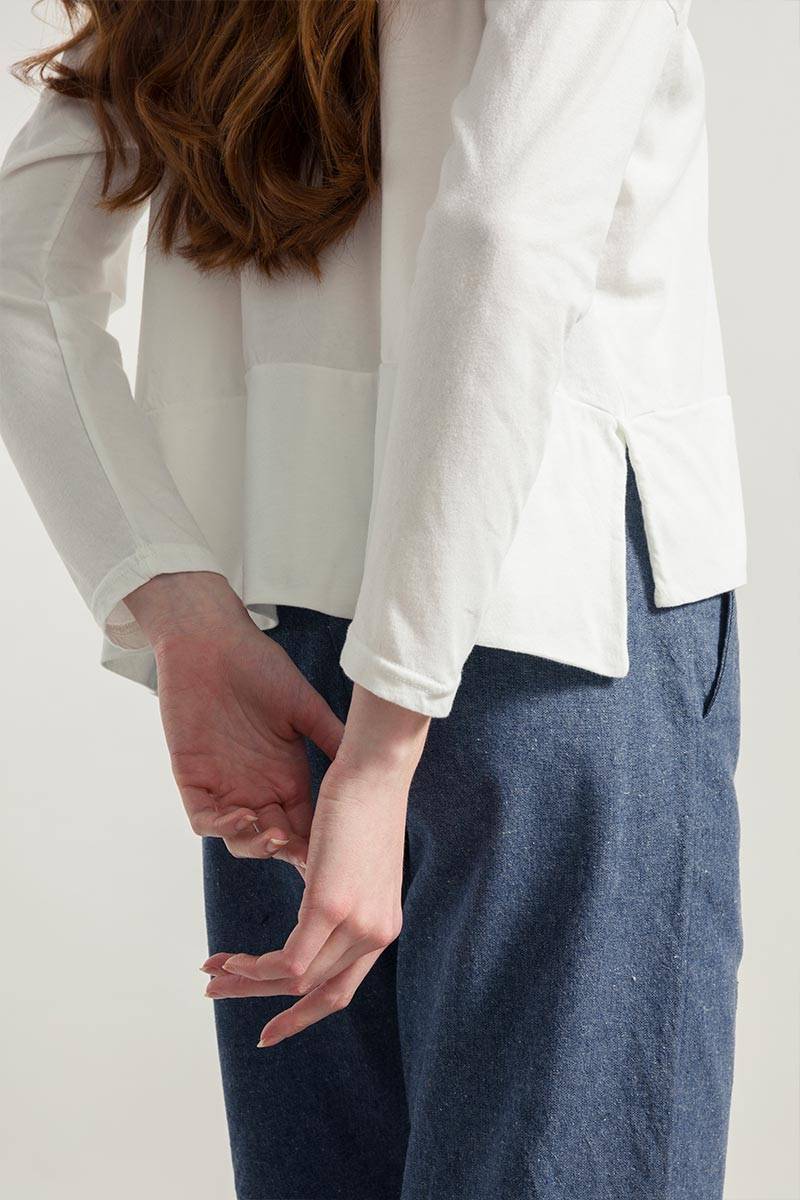 Rifò ZOE Maglia Maniche Lunghe Donna Cotone Rigenerato Moda