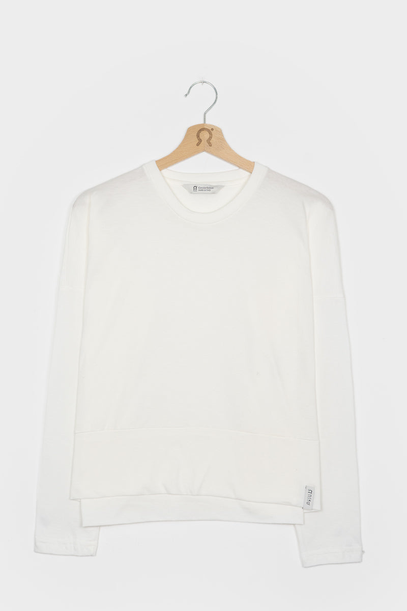 Rifò ZOE Maglia Maniche Lunghe Donna Cotone Rigenerato Moda