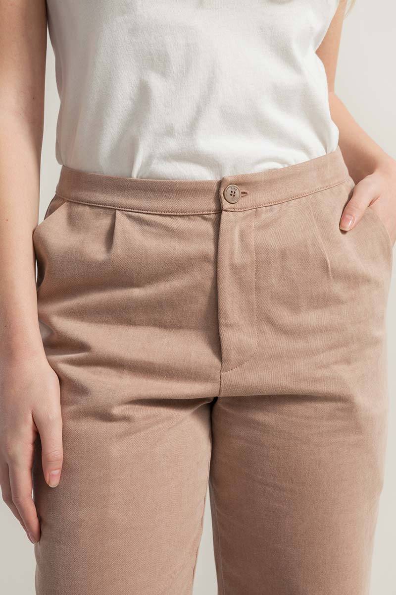 Rifò NOVILIA Pantaloni Donna Cotone Rigenerato Italy