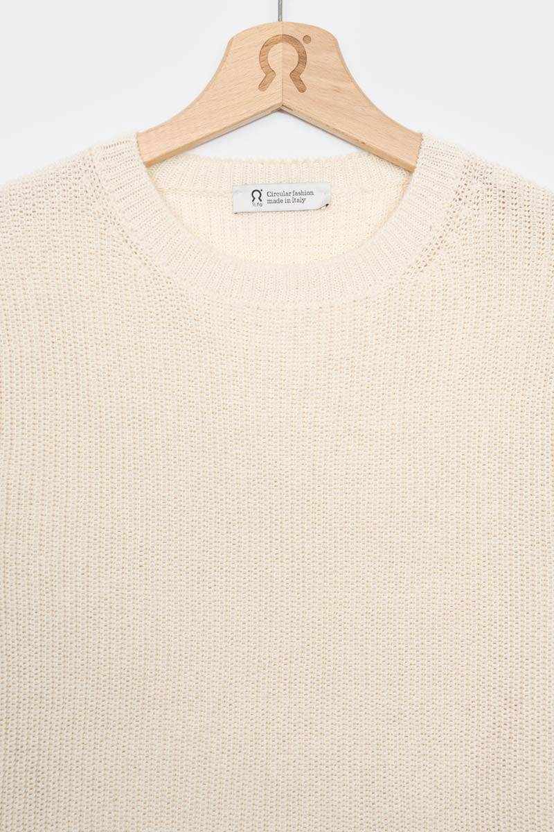 Rifò OLGA Maglia Donna Cotone Rigenerato Pezzi Unici
