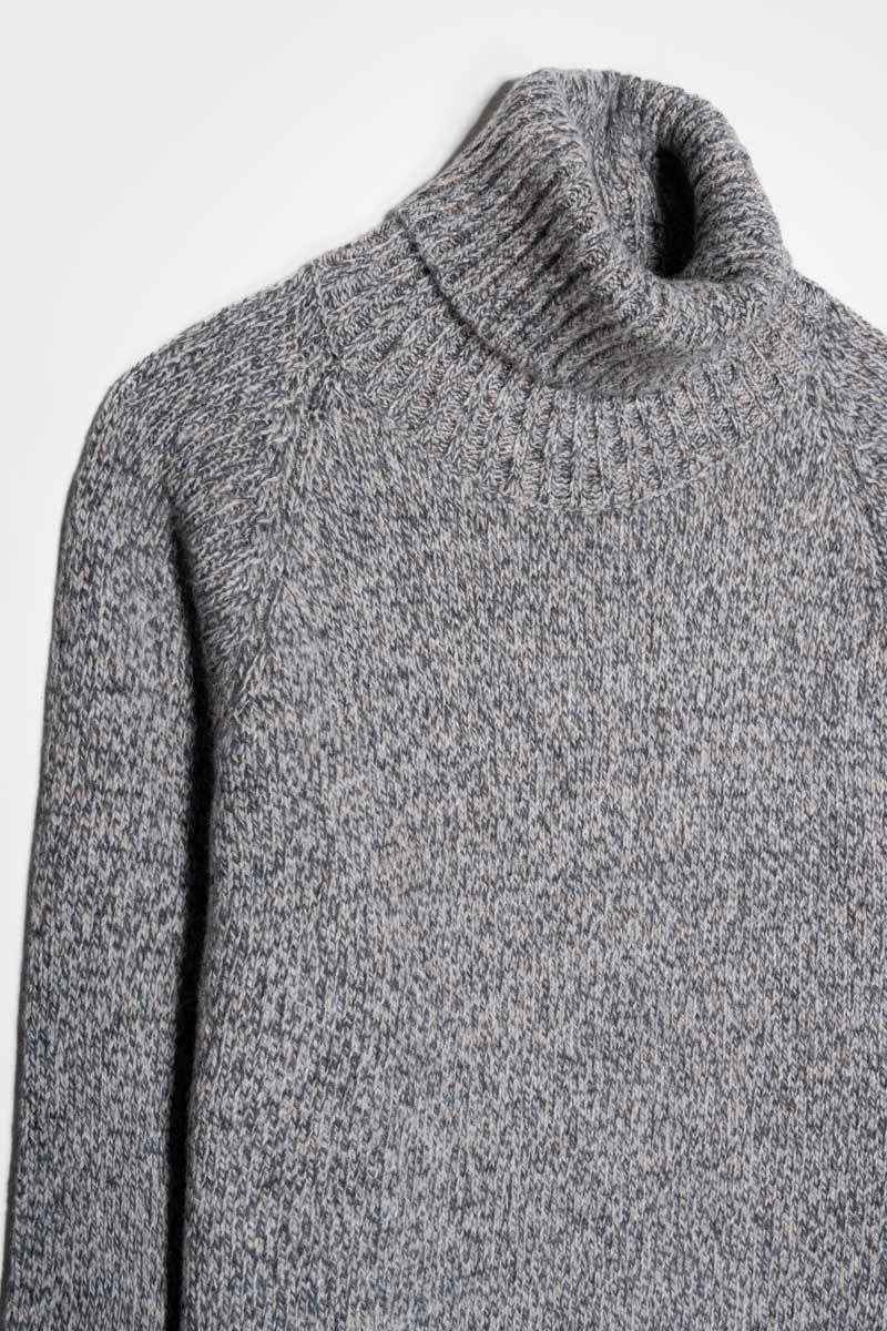 Rifò SUSANNA Maglia Collo Alto Donna Cashmere Rigenerato Prezzo Ridotto