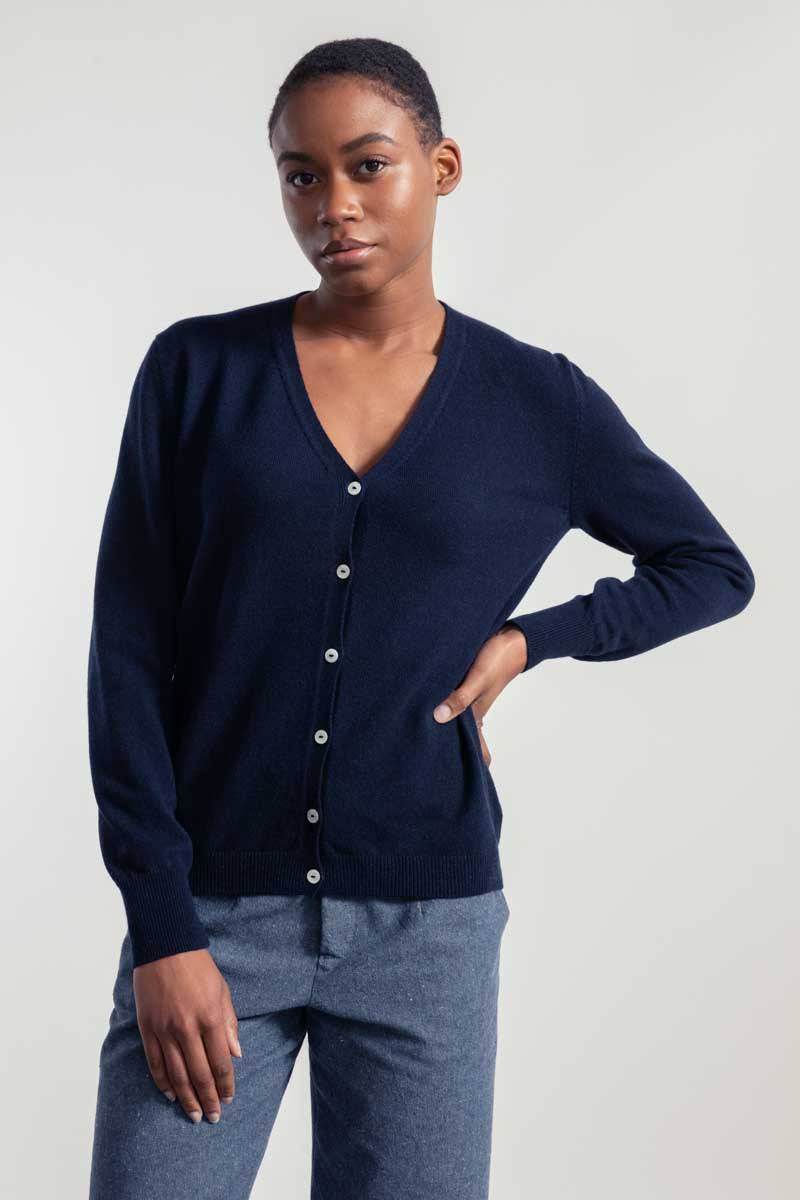 Rifò LETIZIA Cardigan Donna Light Cashmere Rigenerato