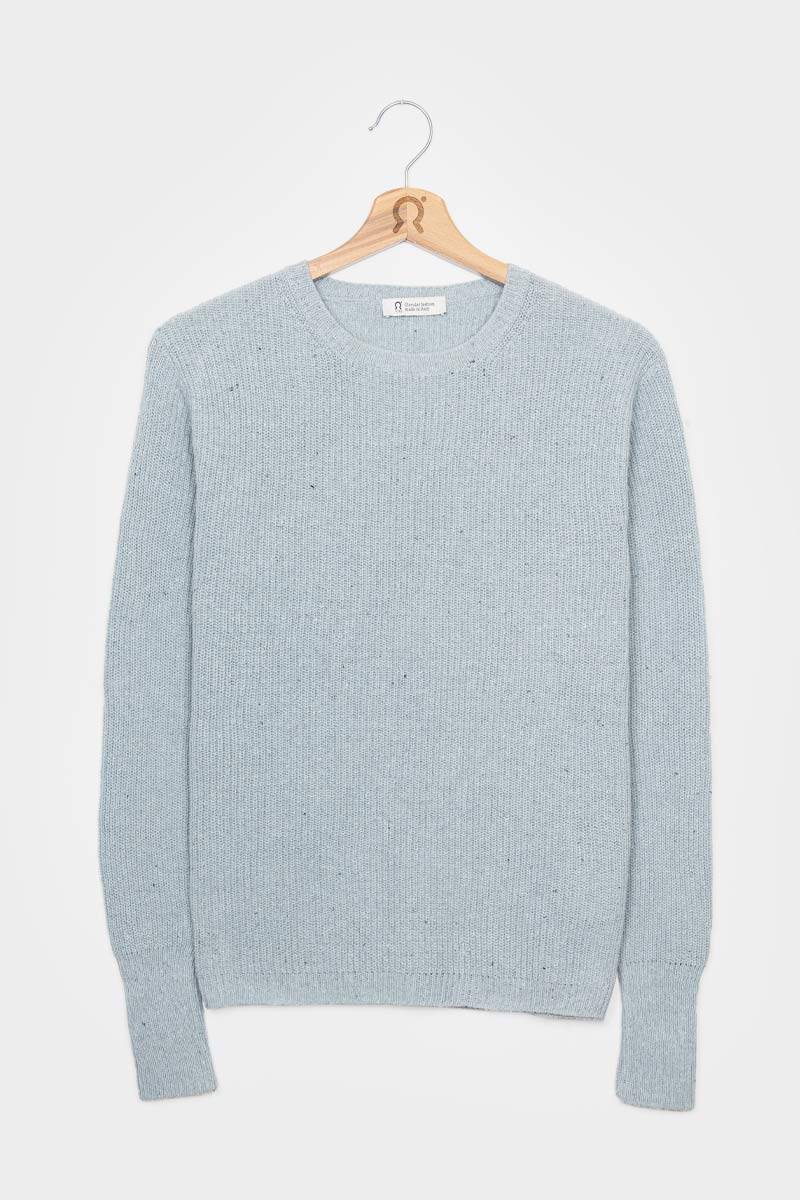 Rifò RACHELE Maglia Girocollo Donna Cotone Jeans Rigenerato Vendita Economica