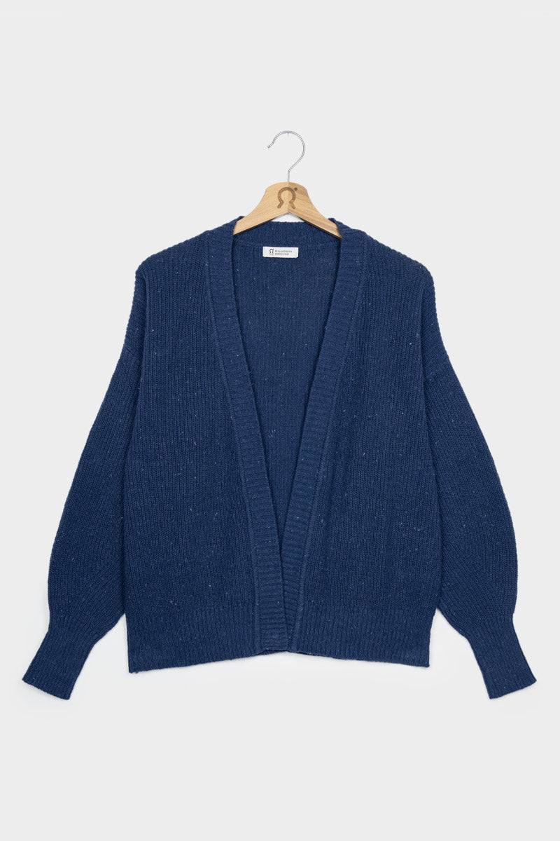 Rifò CARA Cardigan Donna Cotone Jeans Rigenerato Saldi Di Fabbrica