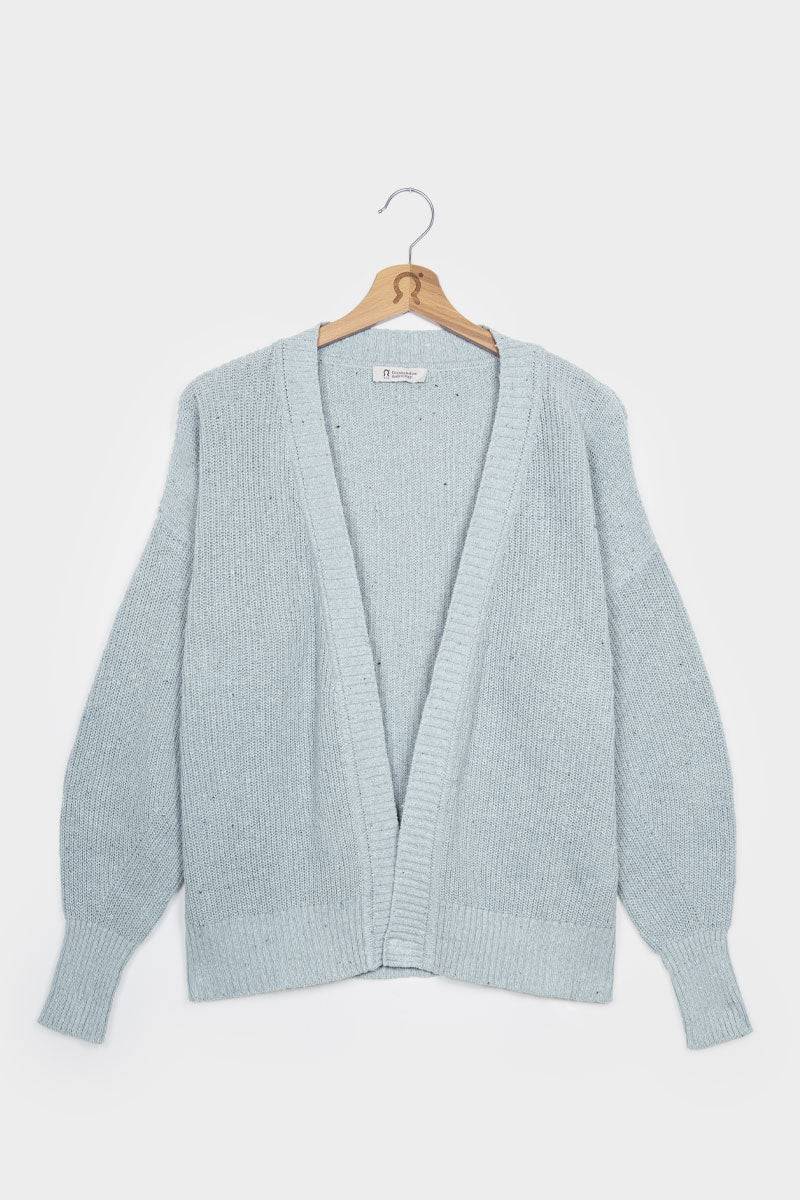 Rifò CARA Cardigan Donna Cotone Jeans Rigenerato Nuova