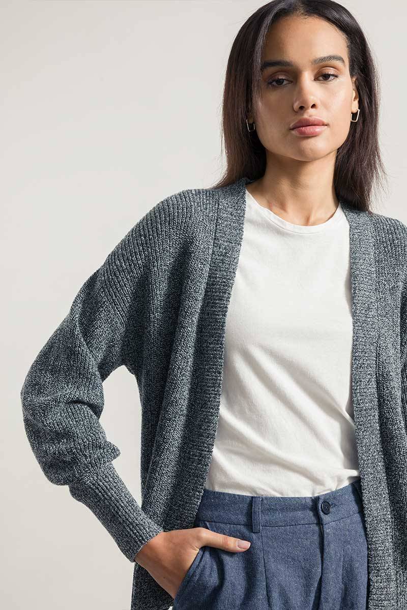 Rifò CARA Cardigan Donna Cotone Jeans Rigenerato 2025