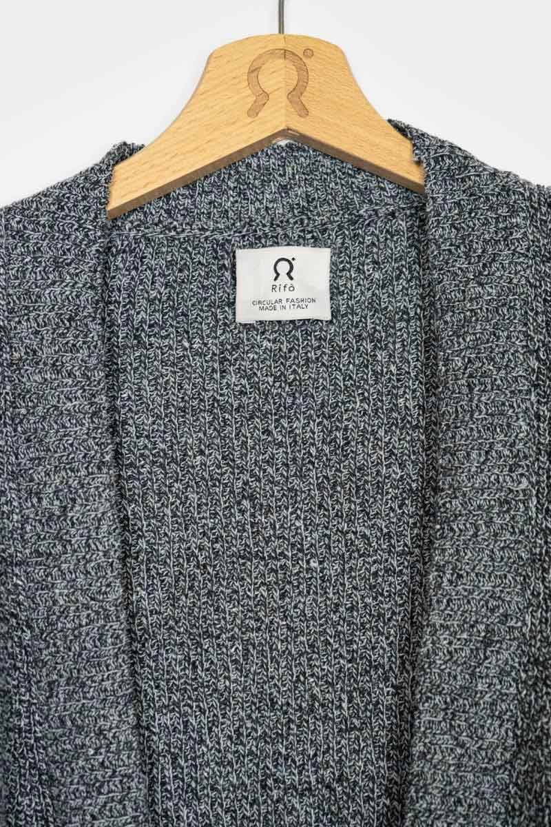 Rifò CARA Cardigan Donna Cotone Jeans Rigenerato 2025