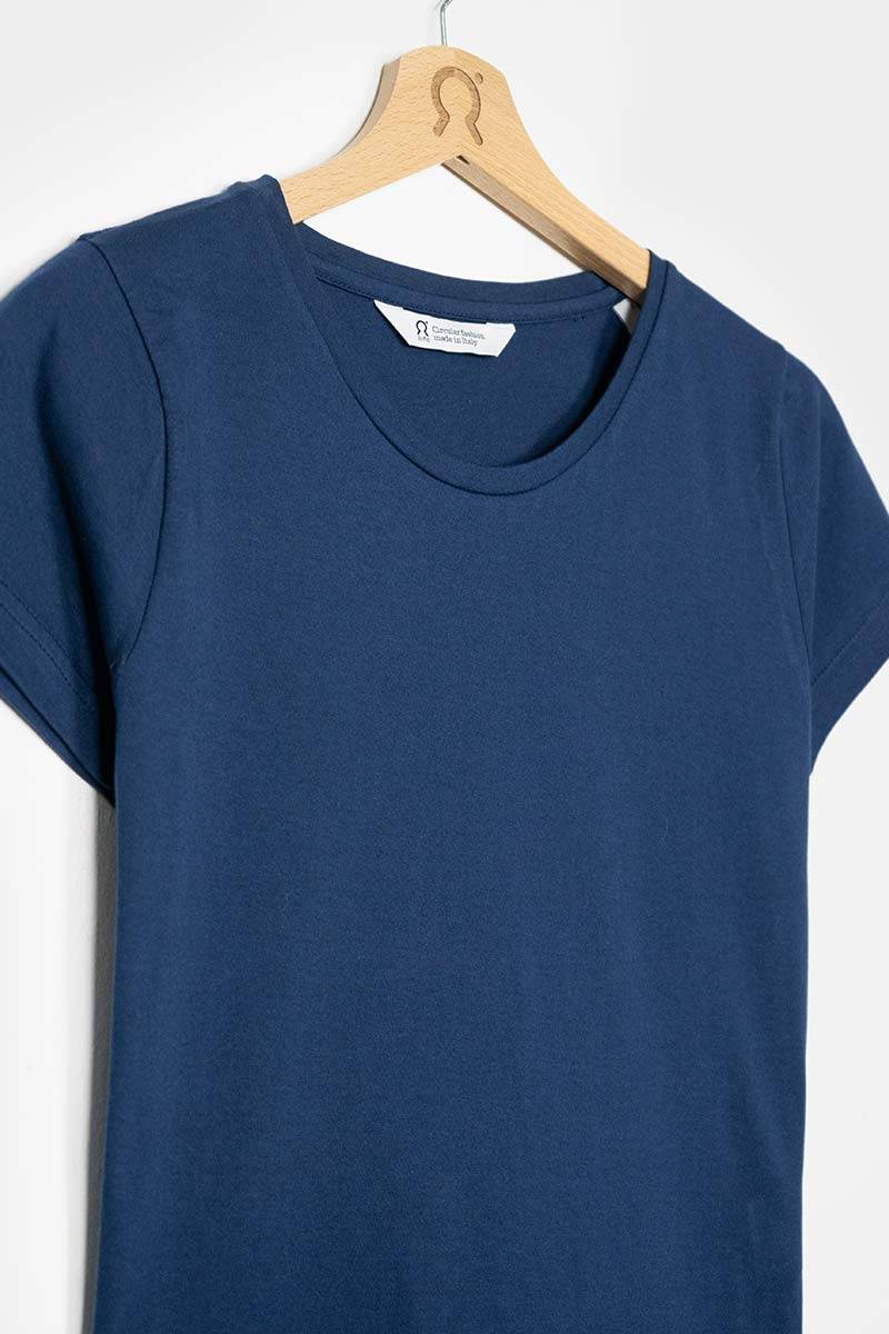 Rifò FRANCA T-shirt Donna Cotone Rigenerato Italia