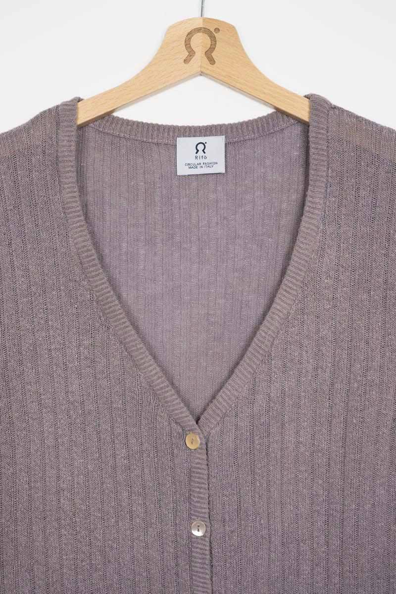 Rifò REALMA Cardigan Seta Rigenerata Tinture Naturali Qualità