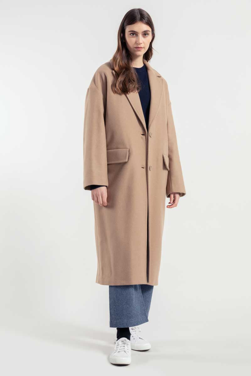 Rifò MARA Cappotto Donna Lana Rigenerata Qualità Garantita
