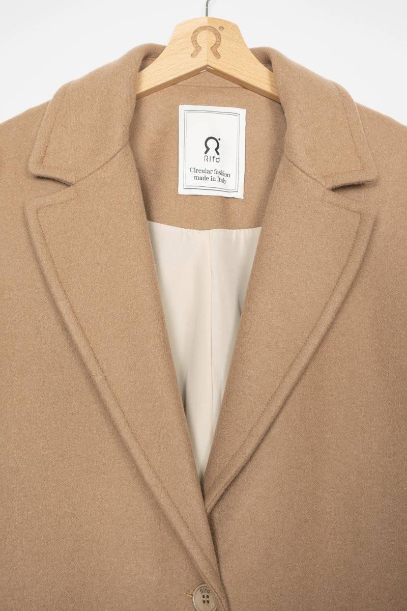 Rifò MARA Cappotto Donna Lana Rigenerata Qualità Garantita