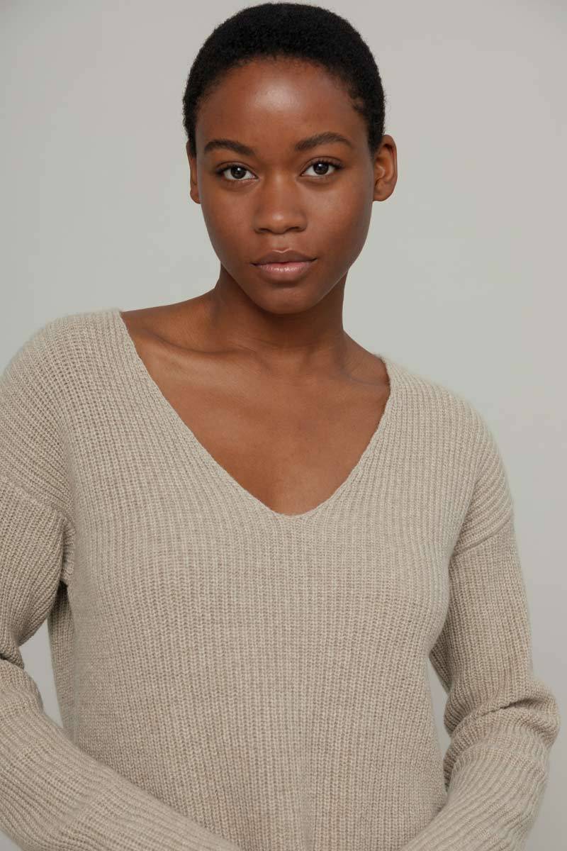Rifò ESTER Maglia Scollo a V Donna Cashmere Convenienza