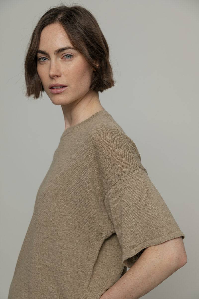 Rifò FEBE T-Shirt Lino Riciclato Donna Vendita Economica