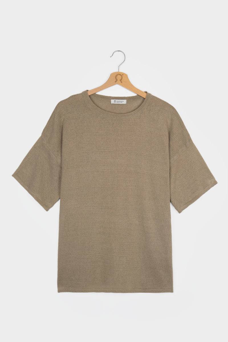 Rifò FEBE T-Shirt Lino Riciclato Donna Vendita Economica